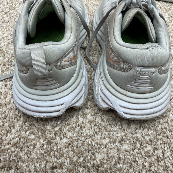 Hoka Women's Athletic Shoes in Gray and Peach - Picture 6 of 7